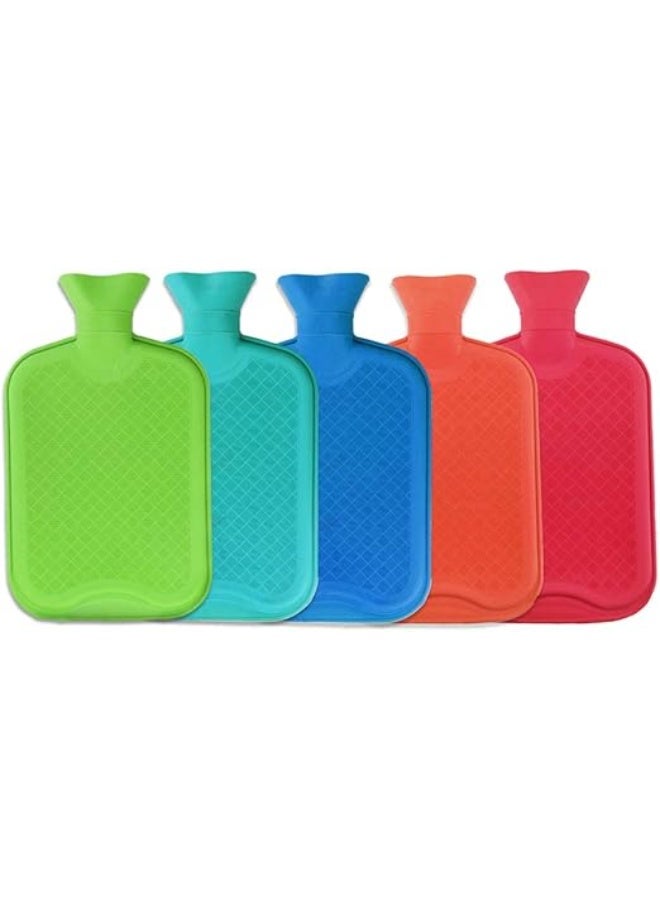 حقيبة ماء ساخن فاخرة من المطاط الطبيعي بسعة كبيرة - قربة متينة خالية من مادة BPA للعلاج الحراري والبارد وتخفيف الآلام - Image 4